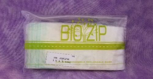 Reclosable bag biodegradable 3&#034;x4&#034; 2mil zippit brand for sale
