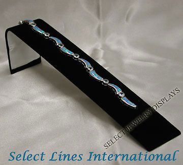 New black velvet tennis bracelet ramp jewelry display ! for sale