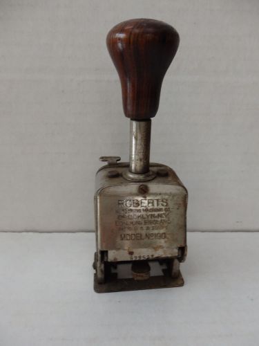 Vintage Roberts Numbering Machine Model 190 Brooklyn NY