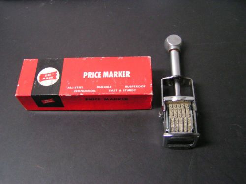Vintage 1950&#039;s Mid Century DRI MARK Price Marker #123 - Unique Item From Past!
