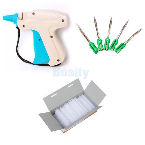 Clothing garment price label tagging tag gun machine +0.5&#034; 5000 barbs +5 needles for sale