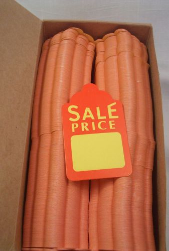 1000 New SP5021YL Yellow/Red Sale Price Tags - Plain/No String 2 3/4&#034; x 1 5/8&#034;