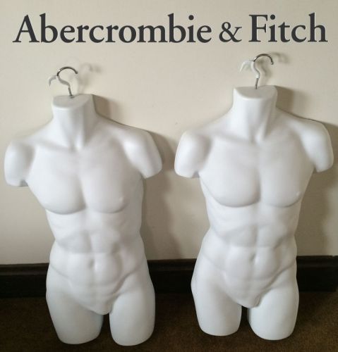 Nude White Male Torso Hanging Mannequins - Direct from Abercrombie and Fitch
