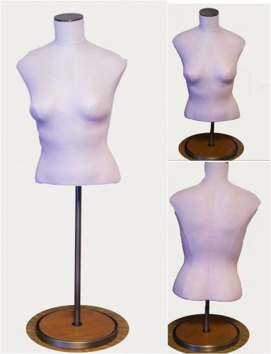 Store Display Silvestri California Mannequin 1/2 Torso Female Form With Stand