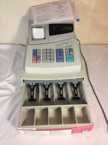 Sharp ECR Electronic Cash Register #XE-A101 W Manual Used