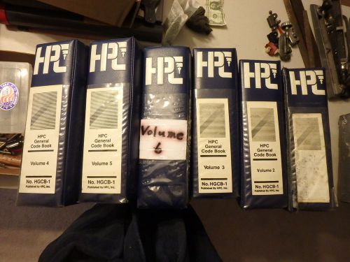 set of HPC general code books- 6 volumes no. HGCB-1
