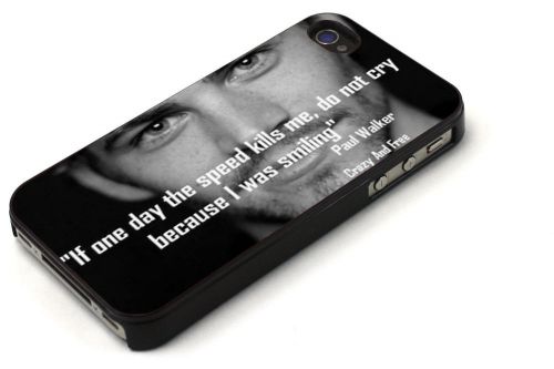 RIP Paul Walker Crazy and Free Cases for iPhone iPod Samsung Nokia HTC