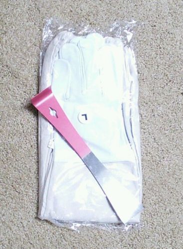 New Beekeeper Gloves Leather Large size L + Spring steel pry bar hive tool