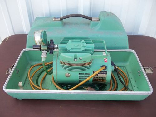 Bird Space Technology - Diaphragm Compressor 999 2088 - Used Case Vintage Green