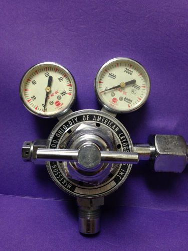 Us gauge compressed gas regulator, nitrous regulator, p/n 27 208 0 for sale