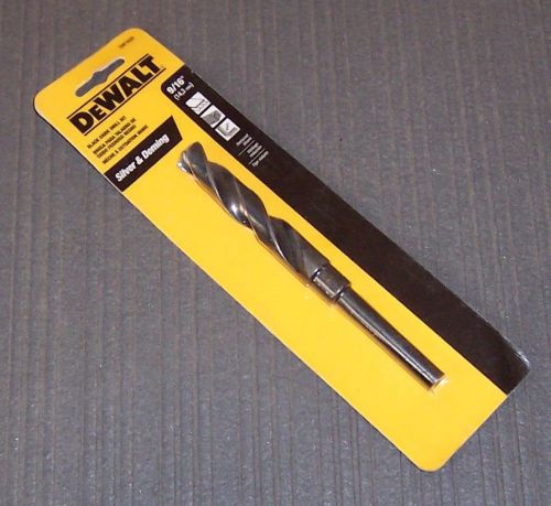 Dewalt dw1620 9/16&#034; reduced shank black oxide drill bit - 3/8&#034; shank for sale