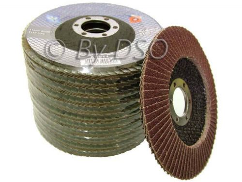 Trade Quality 115mm 41/2 inch 40 Grit Sanding Flap Disc (10 pack) - NEW
