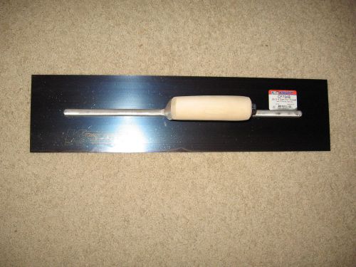 20&#034; x 5&#034; blue steel concrete trowel - made in the usa for sale