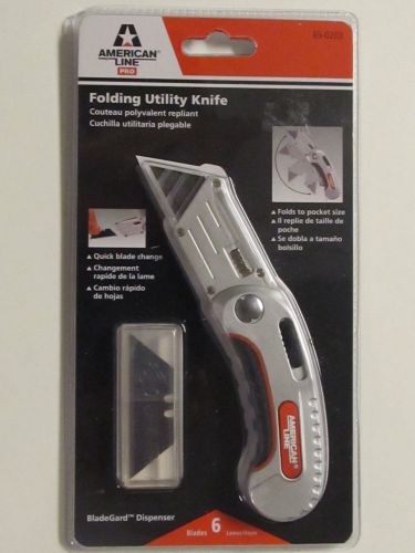 American line pro folding utility knife # 65-0203 with 6 bladesincluded new for sale