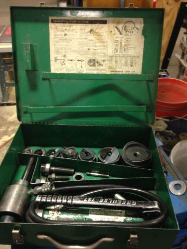 Greenlee 7310 hydraulic knockout punch and die set 1/2 to 4 inch conduit for sale