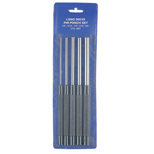 Ttc 5pc 8&#034; drive pin punches set length 8 size: 1/8,3/16, 1/4, 5/16,3/8 [2 pack] for sale