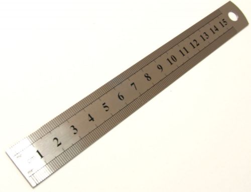 6&#034; steel ruler steel rulers stainless steel rulers metal ruler rustless cm inch for sale