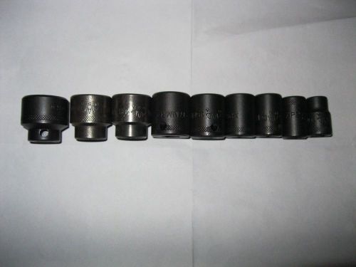 Mac tools  metric impact socket set  3/8 drive 12 and 6 point for sale