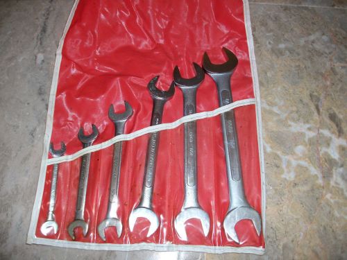 Kal  open end wrench set  with case  1 1/8 to 3/8 for sale