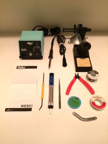 Weller wes51 soldering station (wes51 + pes51 + ph50) + panavise 201 + tools for sale