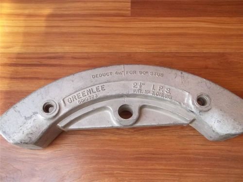 Greenlee 2-1/2&#034; IPS Pipe Bender Shoe 2 1/2&#034; 5010923 For 884/ 885