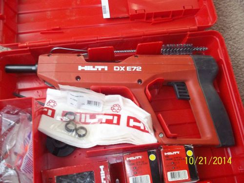 Hilti DX E72 Powder Actuated Nailer Nail Gun Kit