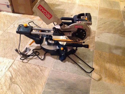 Ryobi tss100l 13 amp 10 in. sliding miter saw w/laser free shipping gently  used for sale