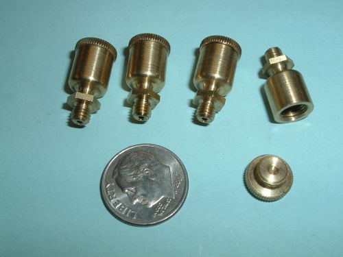 (4) Model Hit &amp; Miss Gas engine Brass Oil Cups 3/8&#034; Diameter NEW!