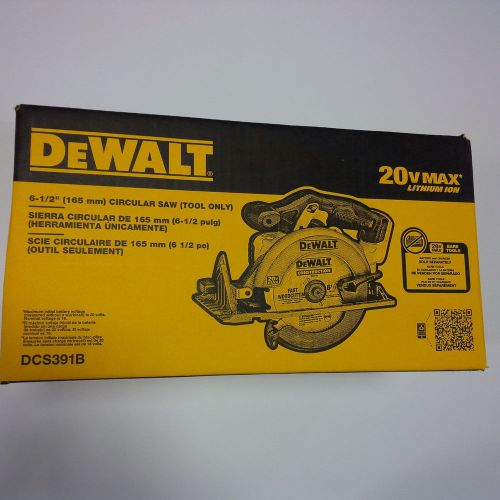 New in box dewalt dcs391 20v cordless battery circular saw &amp; blade max 20 volt for sale