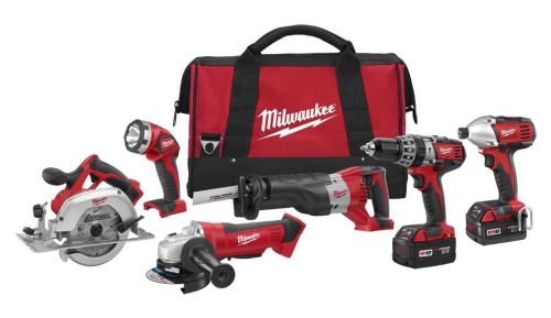 Brand new milwaukee 18v cordless m18 lithium-ion 6-tool combo kit 2696-26 for sale