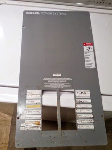 KOHLER GENERATOR AUTOMATIC TRANSFER SWITCH COVER PLATE ONLY