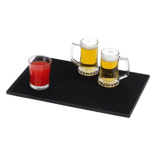 Bar Mat skid resistant eliminates glass breakage by gripping glasses