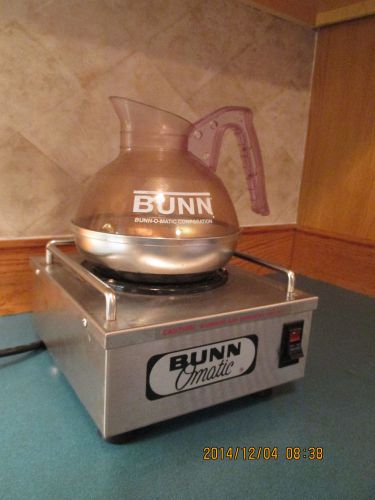 Bunn O Matic RWS1 Coffee Pot Warming Stand with Vintage Coffee Pot
