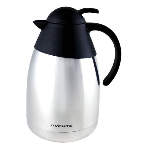 Ovente THB15 Stainless Steel Double Wall Vacuum Insulated Coffeemaker Carafe,