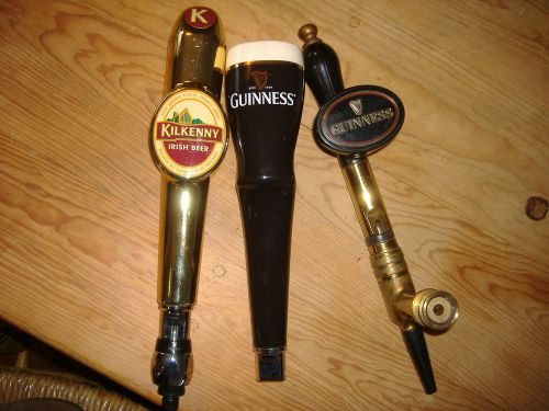 Guinness Tap Handle, Faucet (2) and Kilkenny Tap Handle, Faucet
