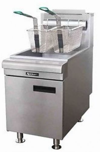 Propane deep fryer commercial  countertop 35-40 lbs large adcraft ctf-60/lpg new for sale
