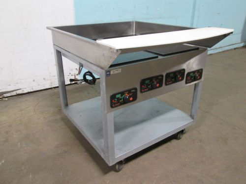 &#034;MR INDUCTION&#034; HEAVY DUTY COMMERCIAL.ELECTRIC INDUCTION WARMERS ON STEEL CART