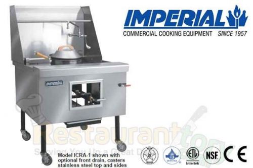 Imperial chinese range 2 burners 60&#034; wide w/ slanted wok holder model icra-2 for sale