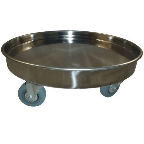 New 490mm portable stainless steel kitchen pot moving trolley with wheels for sale