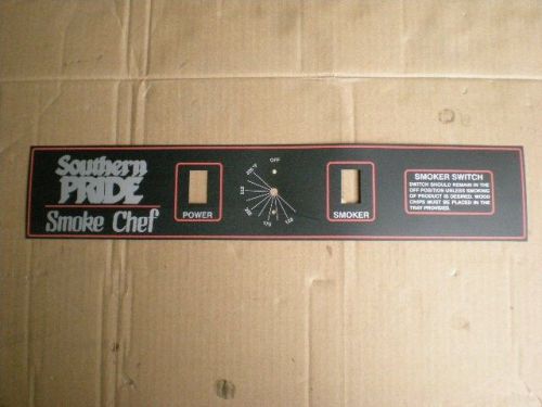 New DECAL EMBOSS PANEL OVERLAY for SOUTHERN PRIDE SMOKER SC-200-SM