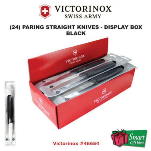 Victorinox paring knives display, (2 dozen- 40508), black handles #46654 for sale