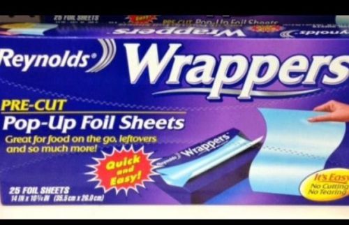 Reynolds pre cut pop up foil sheets 50 count 2 pack