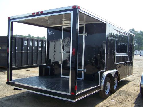 New 8 1/2 x 20&#039; texas special catering concess bbq trailer with porch, for sale
