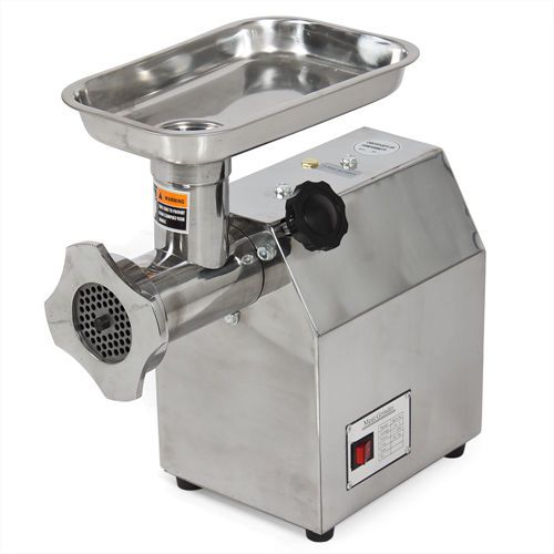 1.5hp electric #22 8 lbs/min steel meat grinder w/ blade plate sausage stuffer for sale