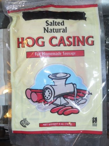 Natural Salted Hog Casings-Vacuum Packed-15 Meters-Enough to Make About 20 lbs