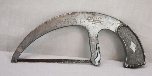 Vintage Chef Saw Bone Saw Rib Saw Made USA 6 Inch Blade Capacity