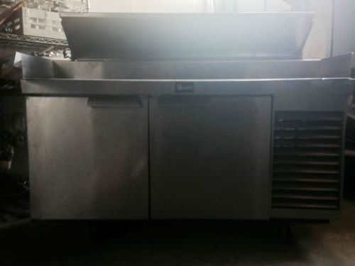 Randell refrigerated Stailess steel Pizza prep table