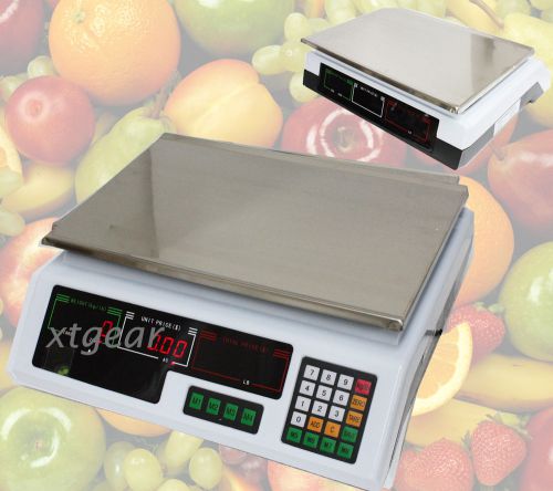 Stainless top commercial electronic retail price digital computing scale 60lb for sale
