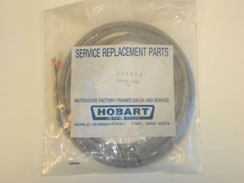 Hobart scale and printer plug and cord. Part # 181954, 00-181954 NEW OEM