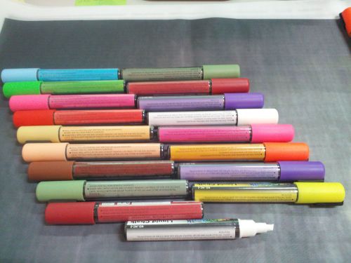 Wet erase  liquid chalk chisel tip asst colors marker pens (24) -twenty-four bx for sale